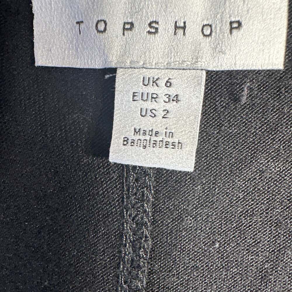 Topshop Slouchy Scoop Neck Tank Top in Black - Picture 4 of 4